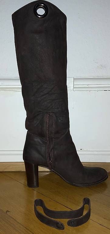 Scarpe da donna: Stiefel von Pasito braun Gr. 38 variable Höhe – Usato da Basel venduto da AlSe97 3