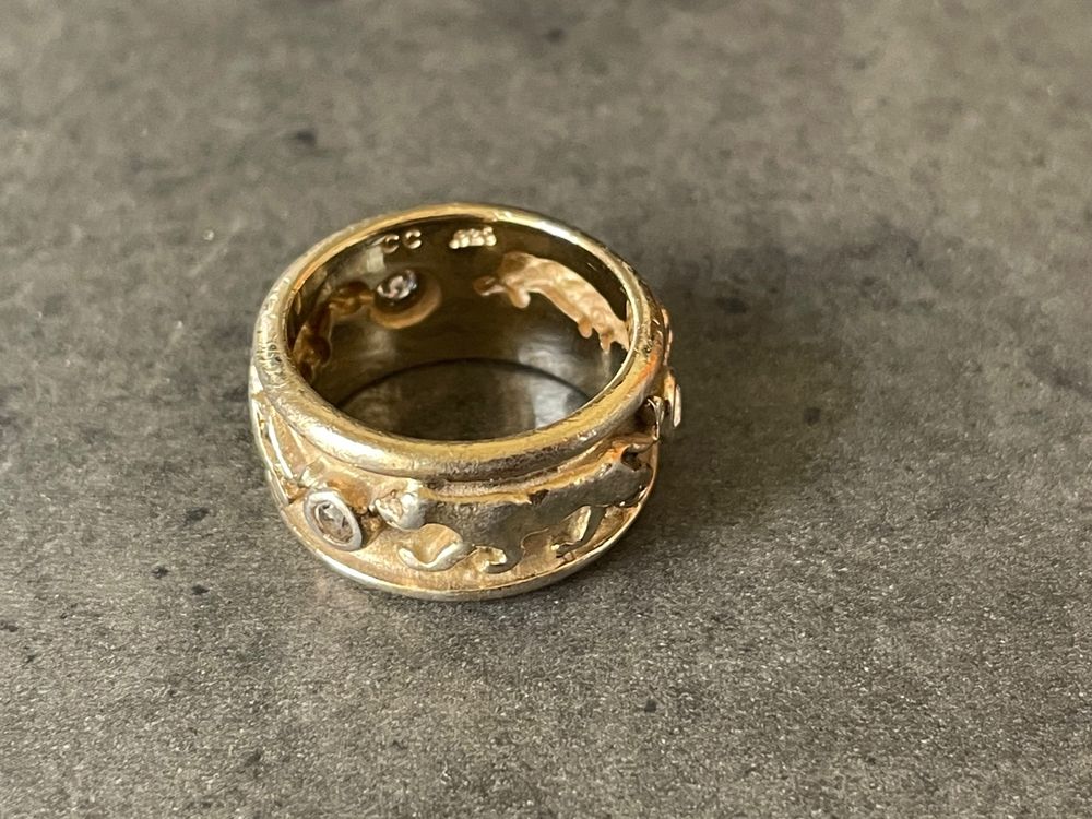 Ancienne Paire De Boucle D'oreille Plaquer Or Createur Art Déco boule