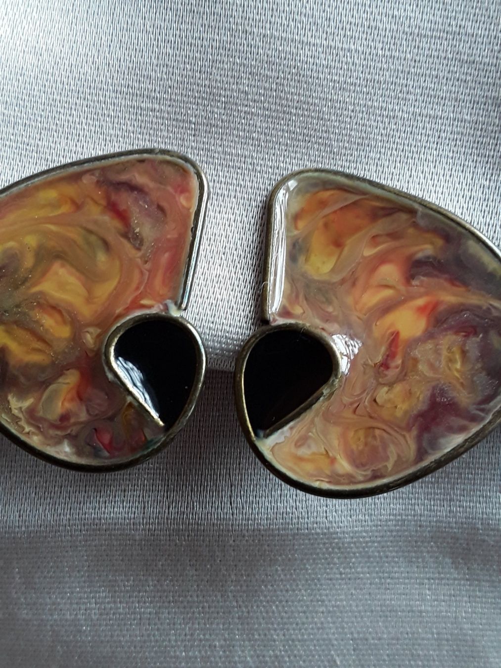 Orecchini pendenti & Orecchini a lobo: Art Déco Vintage Ohrclips 1930 Bakelit – Usato da Zürich venduto da helsan 4