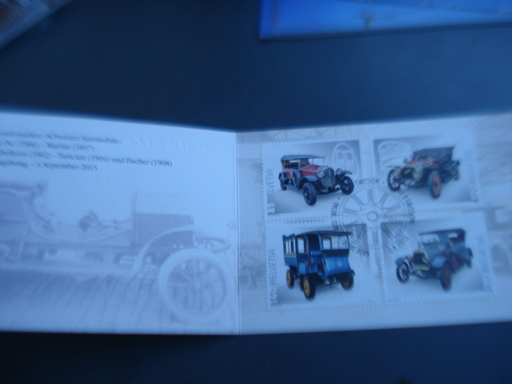 Tutti i francobolli: Markenbüchlein Schweizer Automobile, 2015, ET-o – Usato da Niederwil AG venduto da morostahu 1