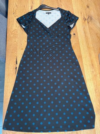 Cooles schwarzes King Louie Kleid mit Punkten Grösse M
