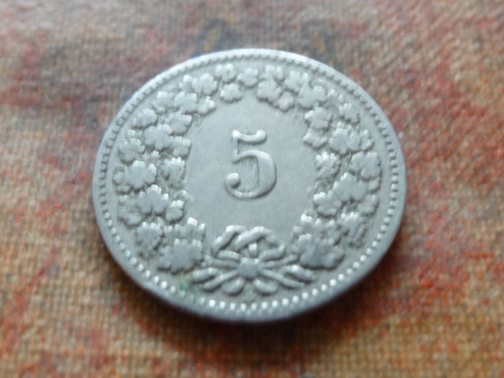 Tutti le monete: 5 Rp. 1893  (D) – Usato da Romanel-sur-Lausanne venduto da Swift13 1
