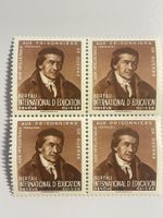 1940 Vorläufer Pestalozzi Viererblock, ZNr. BIÉII, postfr.