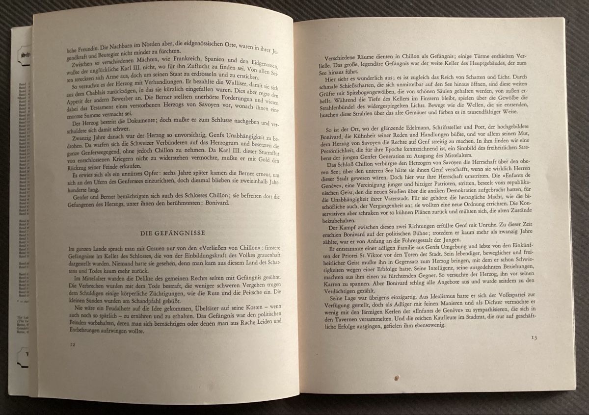 Bücher: Schloss Chillon Heft – Gebraucht aus Reinach BL von Linda013 5