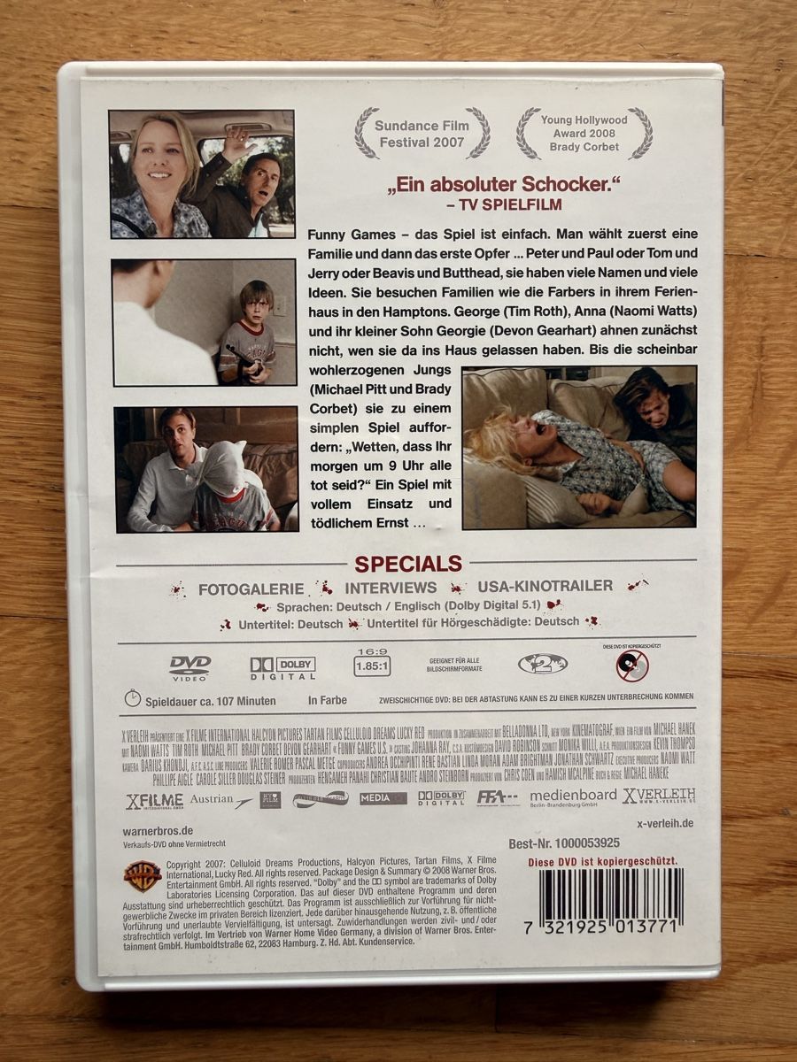 Tous les DVDs: Funny Games U.S. - DVD X-Edition – D'occasion à Kölliken par nerdorado 1