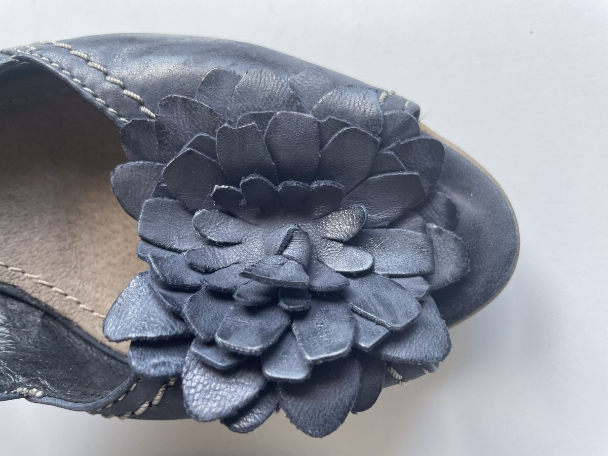 Scarpe da donna: Blaue Sommersandalen mit Absatz Gr.39 – Usato da Gockhausen venduto da AnneT07 3