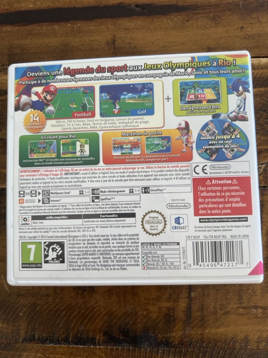 Nintendo Giochi: Nintendo 3DS Spiel Mario & Sonic Rio 2016 – Usato da Bolligen venduto da Solina12 1
