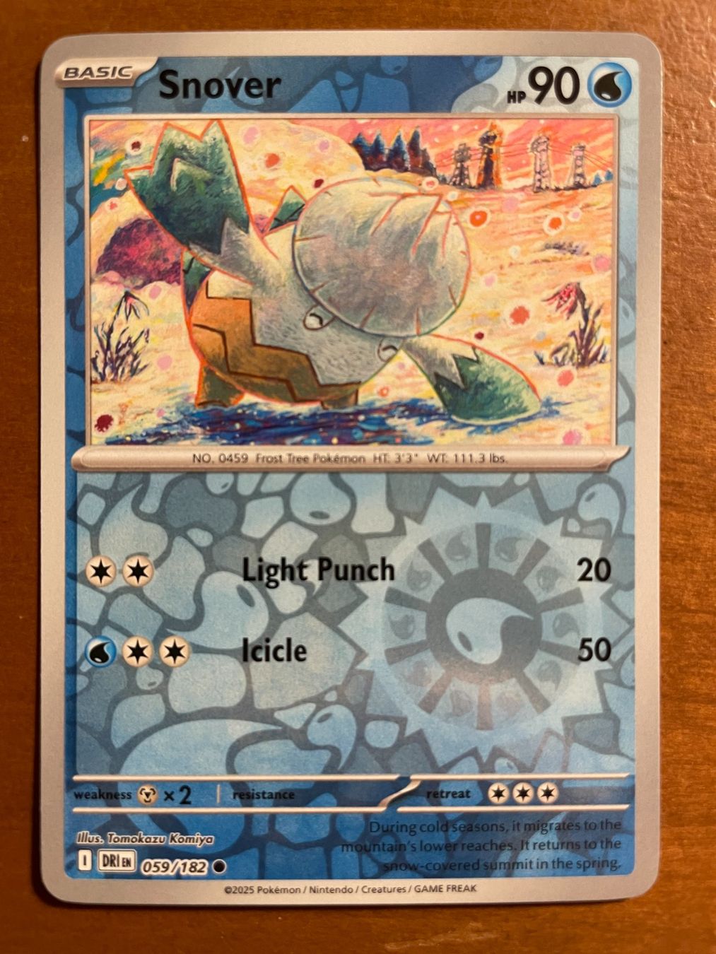 Pokémon Carte collezionabili: Pokemon Snover Reverse (Versand gratis) – Nuovo (secondo la descrizione) da Chur venduto da Angerson
