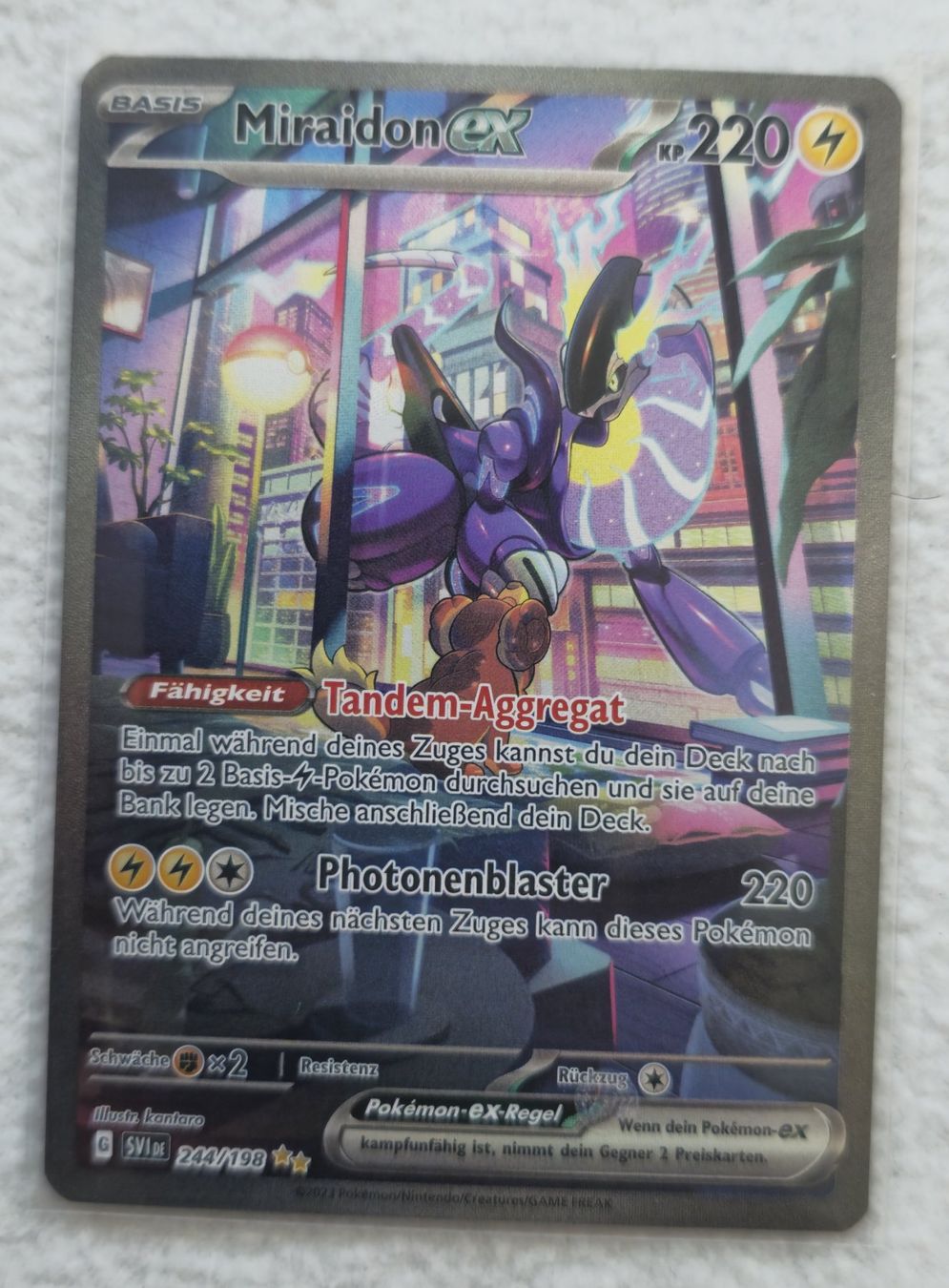 Pokémon Carte collezionabili: Miraidon ex - 244/198 DE – Nuovo (secondo la descrizione) da Zürich venduto da Enver90