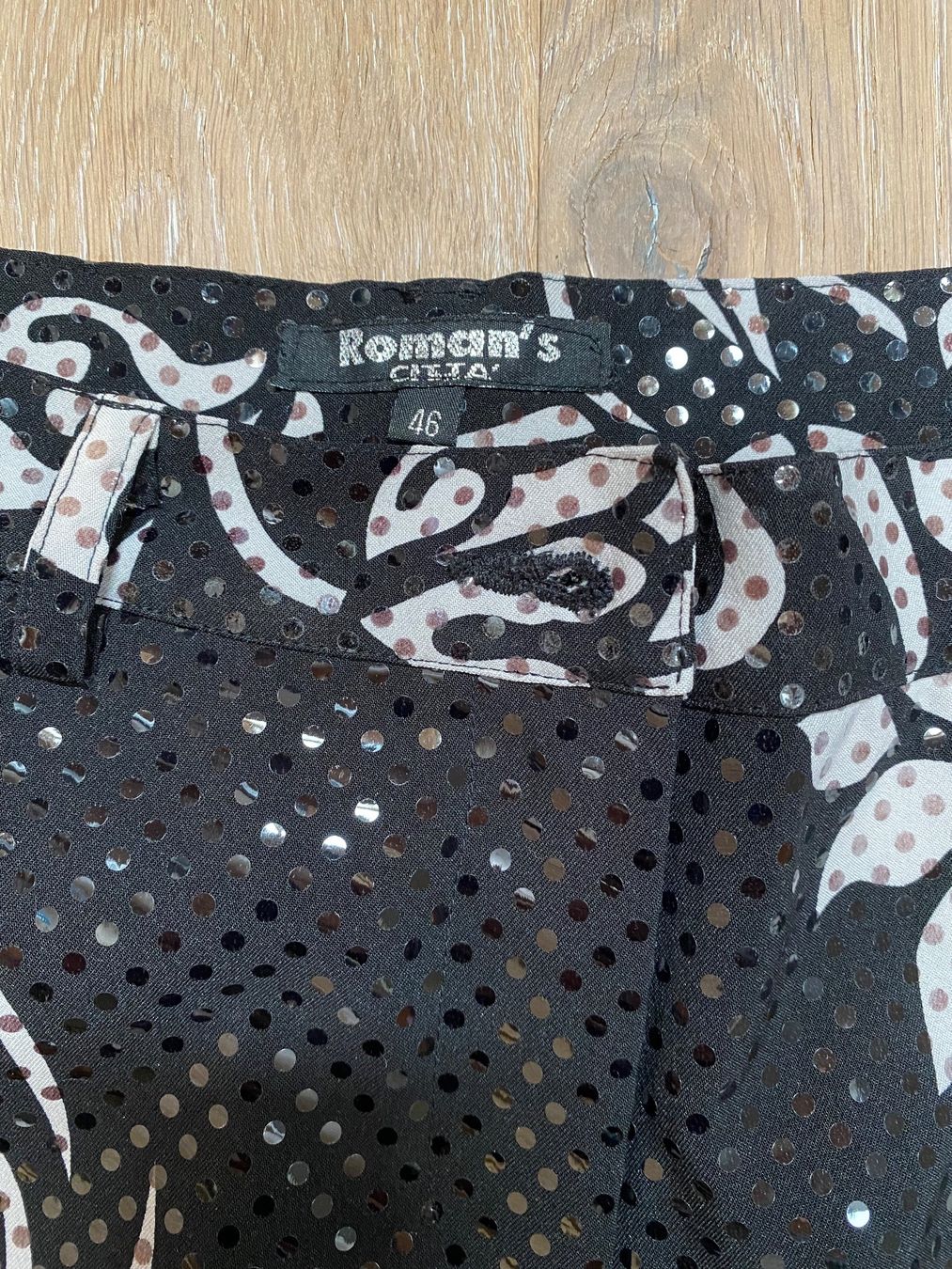 Pantaloni: Great vintage stretch sequined trousers. IT46 – Usato da Grund b. Gstaad venduto da PlageNeige 1