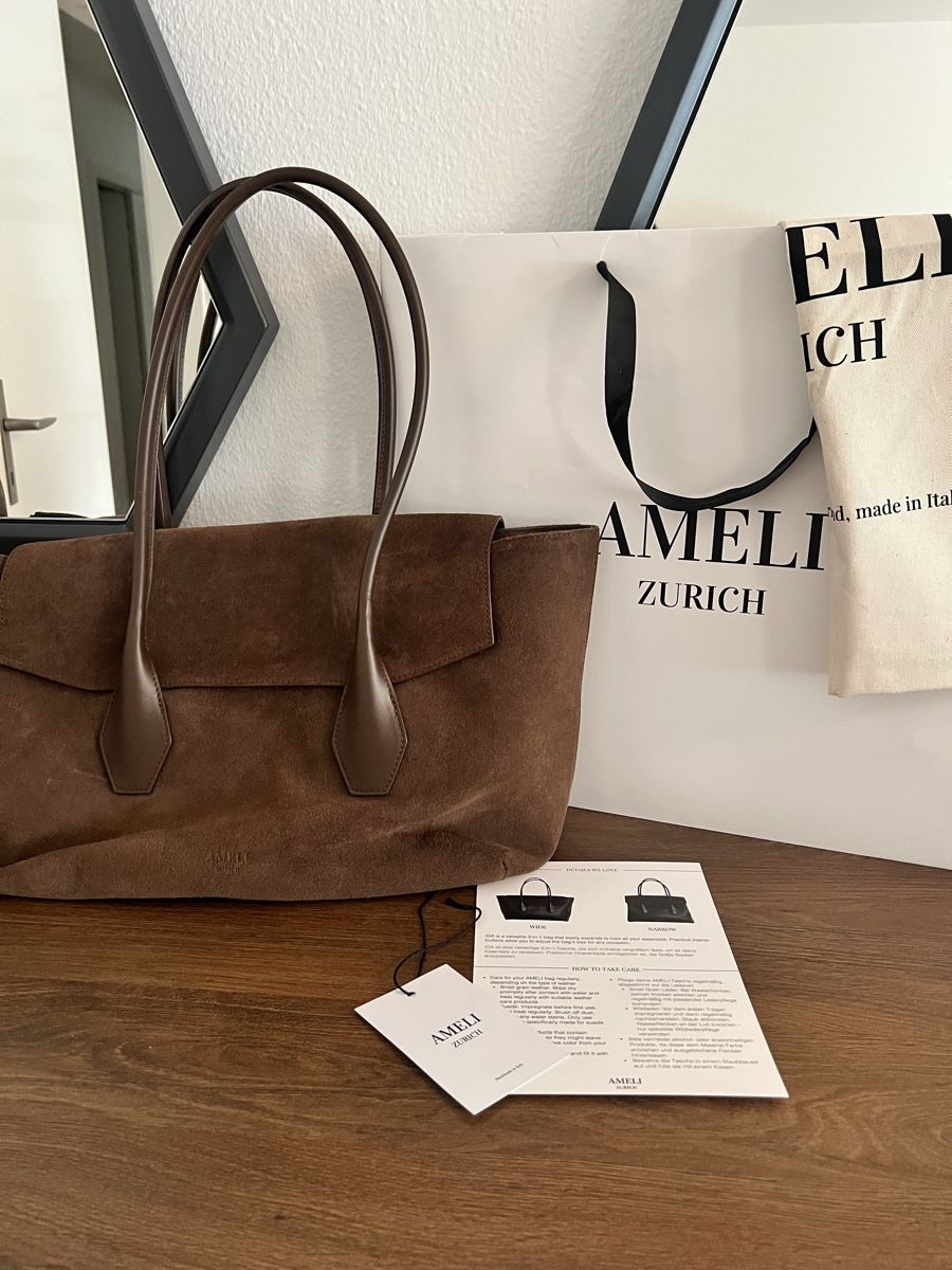 Alemi Borse da donna: ALEMI/AMELI IDA in Braun Suede mit Originalverpackung – Nuovo (secondo la descrizione) da Oberengstringen venduto da sel_k 1