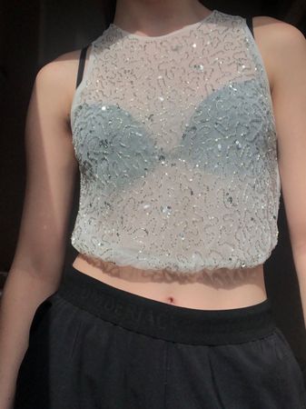Crop top transparent