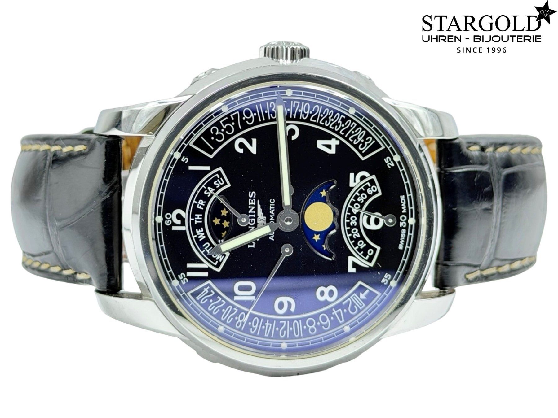 Longines Orologi: Longines Saint-Imier Retrograde Moonphase - L2.764.4.53.6 – Usato da Zürich venduto da Stargold-Uhren 3