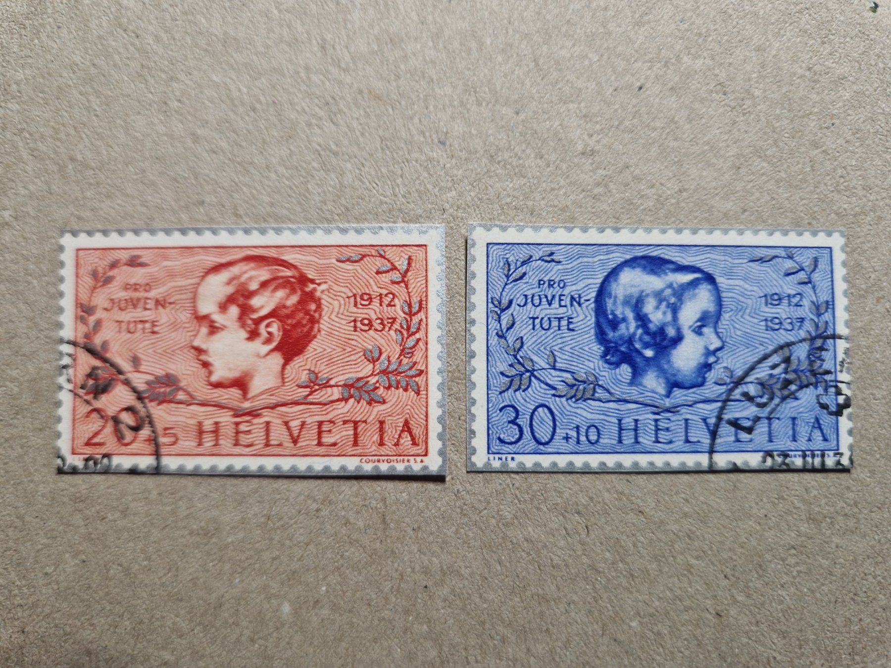Tutti i francobolli: Pro Juventute  83I + 84I gestempelt – Usato da Bouveret venduto da hckoala