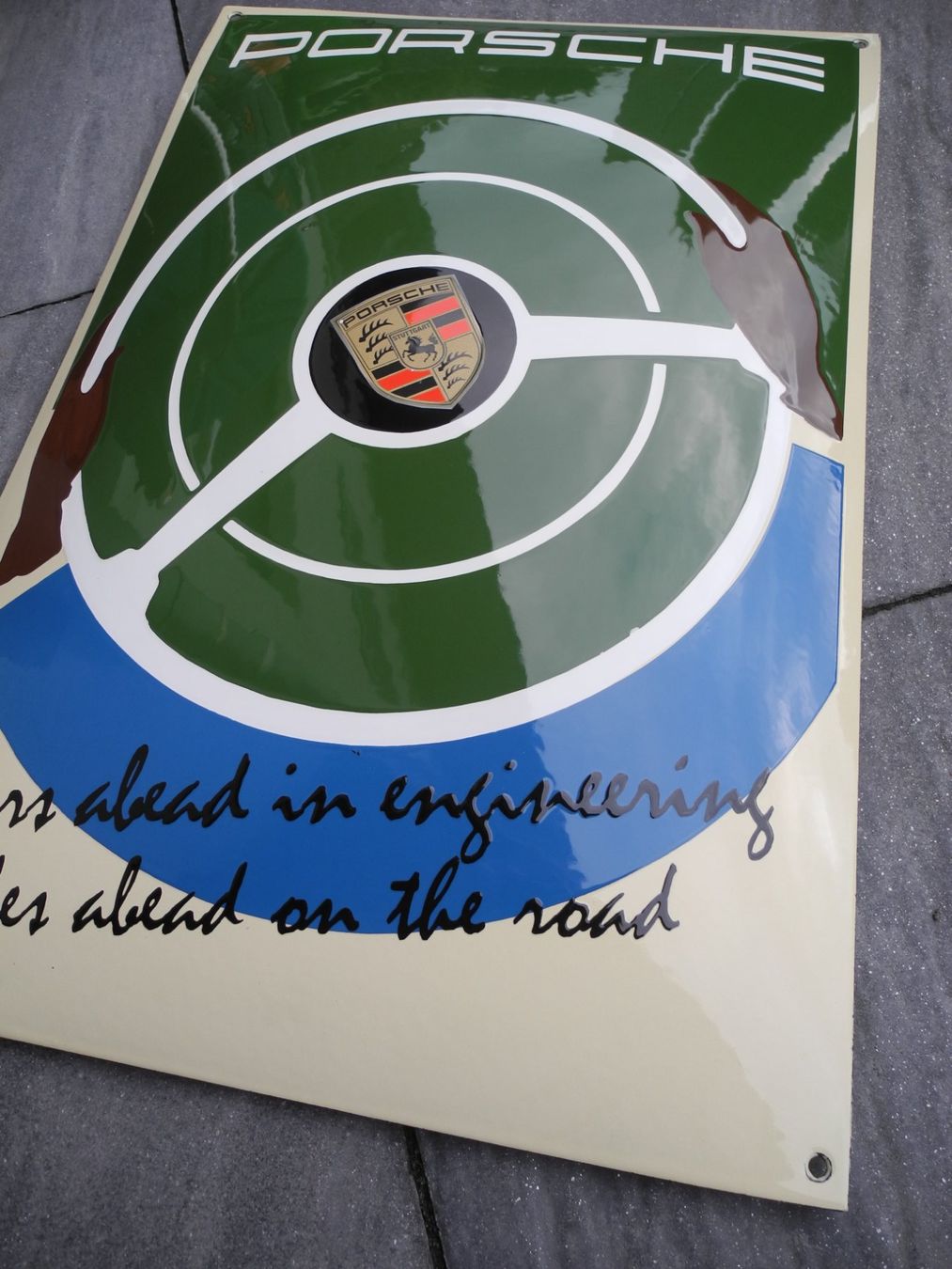 Porsche Schilder: GROSSES PORSCHE EMAILSCHILD – Gebraucht aus Reinach AG von Huckleberrysix 2