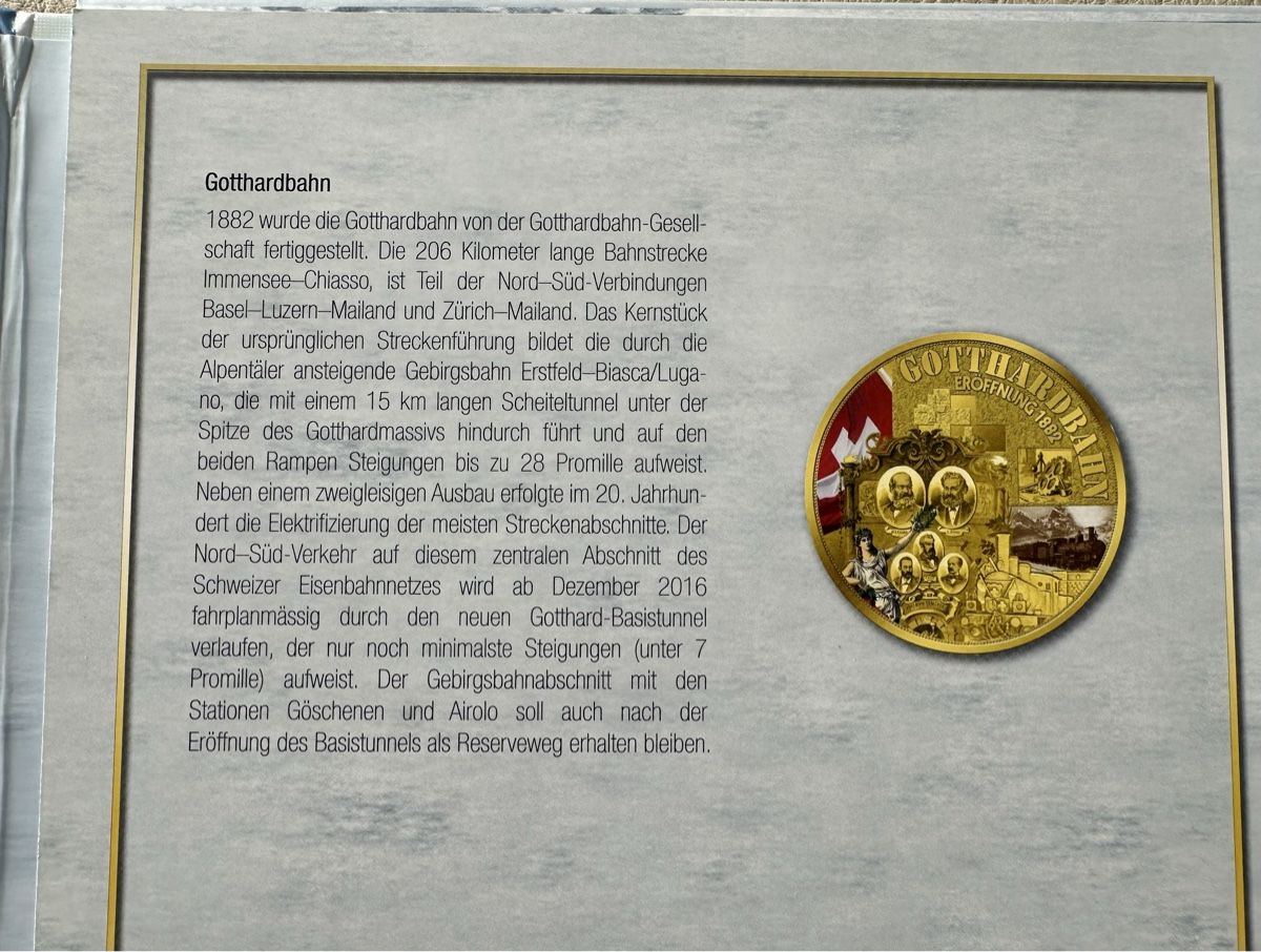Alle Münzen: Münzen Mythos Gotthard 2x – Neu (gemäss Beschreibung) aus Beringen von Swisscat01 3