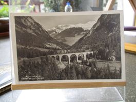 Albula Bahn RHB Kehren Bergün  Postkarte    1