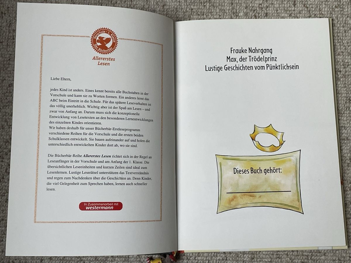 Libri: Max, der Trödelprinz - Lustige Kindergeschichte – Usato da Ehrendingen venduto da renue 3