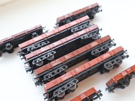 Märklin 8 x Flach-Wagen H0 schöne Modelle - Modern