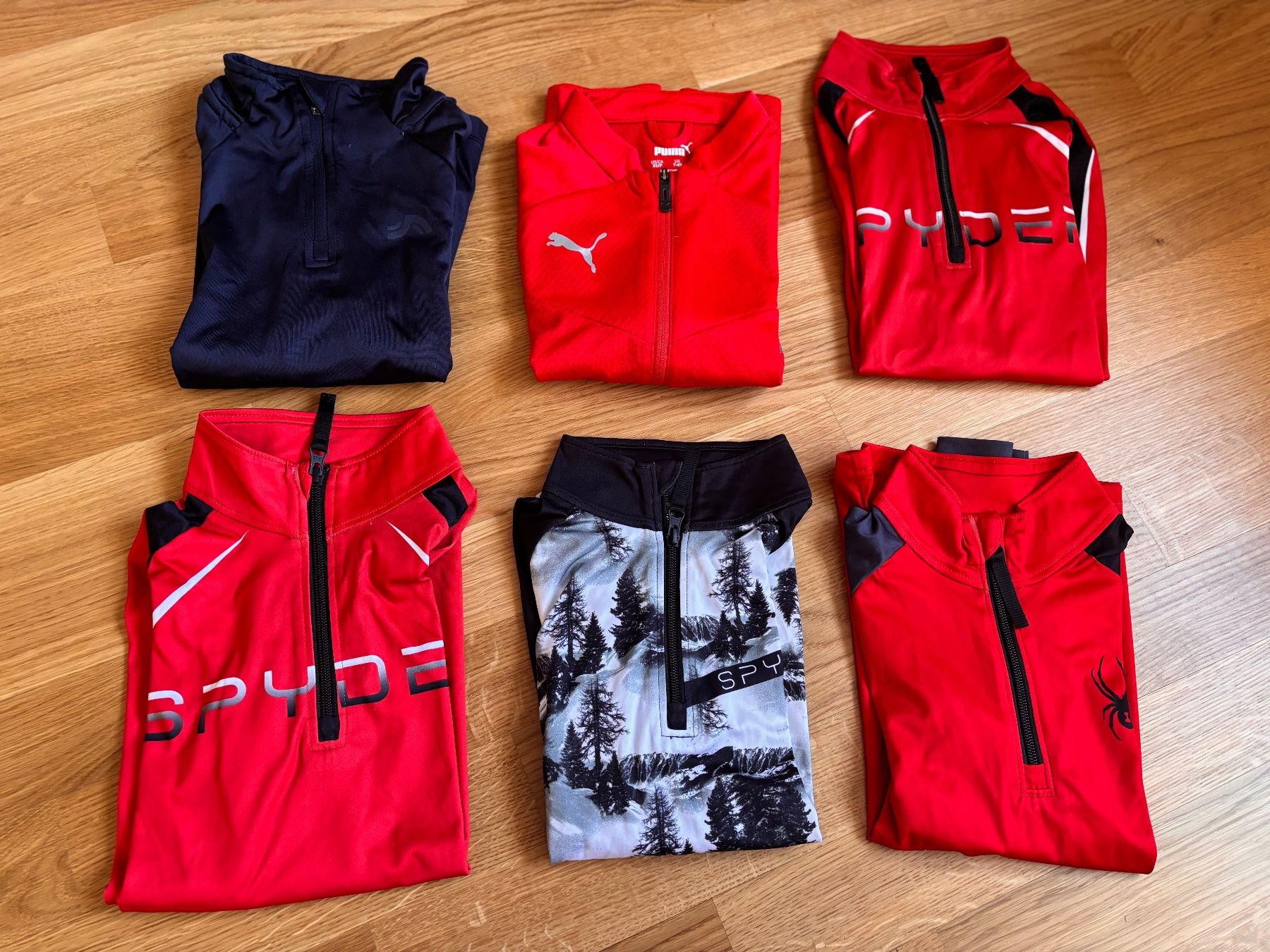 Sci: Ensemble de ski, rouge/noir, comme neuf - 7-8 ans – Usato da Veyrier venduto da MargaritaR 2
