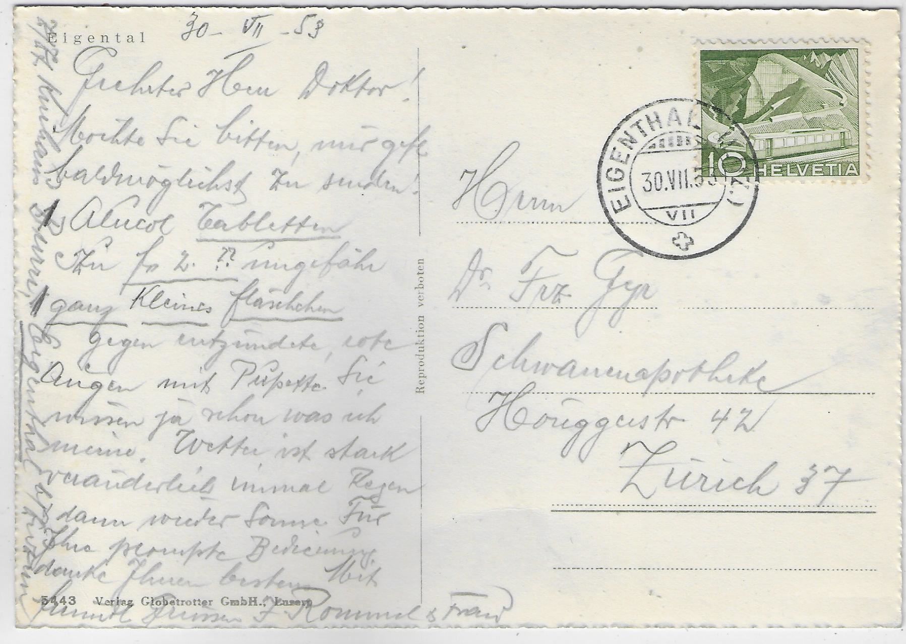 Cartes postales: Eigental - Generalansicht – D'occasion à Ettingen par Kartenplanet 1