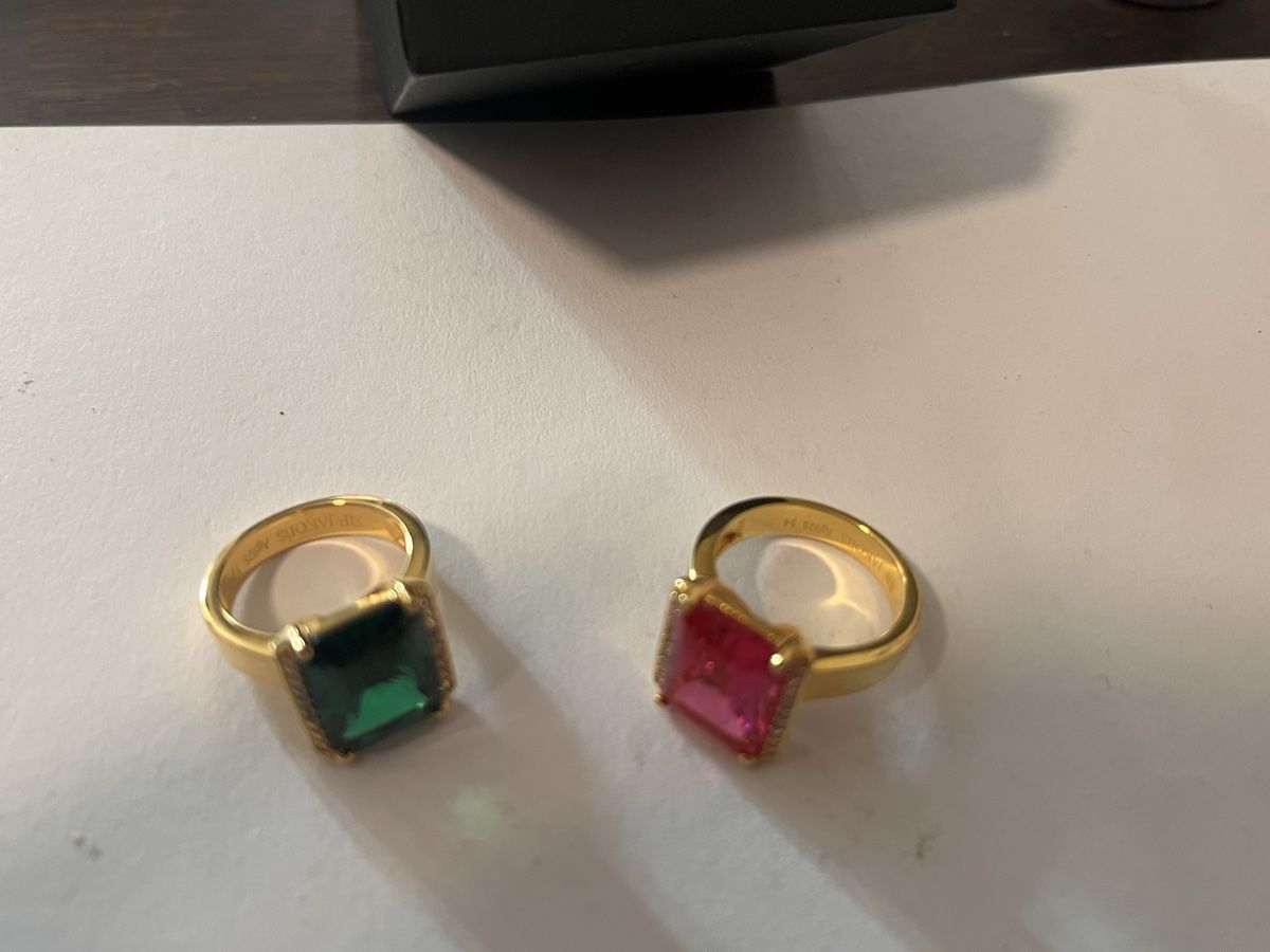 Anelli: Bague en argent 925 plaqué or – Usato da Chamblon venduto da BrocanteDeLaColline 2
