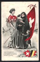 Schweiz, Helvetia kümmert sich um die b