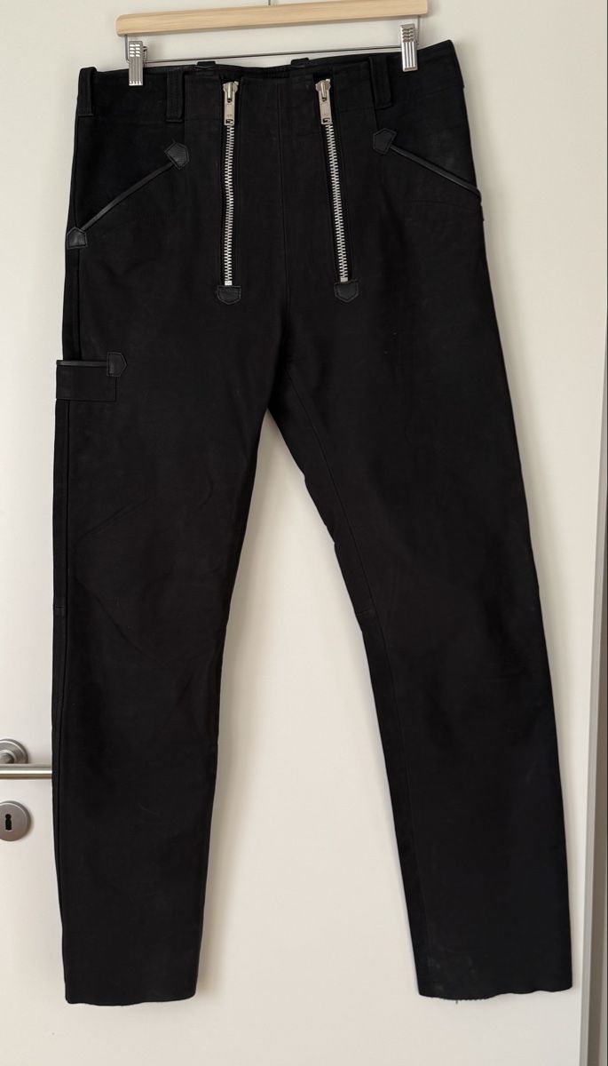 Hosen: TSCHUL Echt Leder Hose Gr. 36 Herren Schwarz – Neu (gemäss Beschreibung) aus Flumenthal von SecondLove_CH