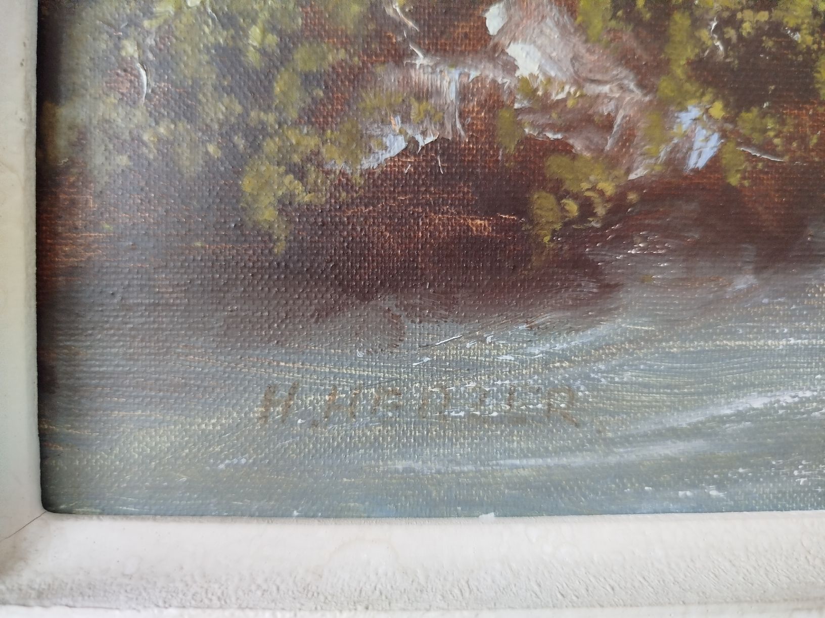 Gemälde: Ölgemälde von H.Herzer -Berner Oberland – Gebraucht aus Rupperswil von Annet.Dann888 4