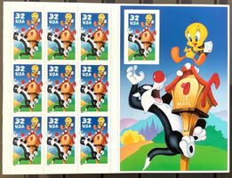 1998 USA - Sylvester & Tweety Kleinbogen Postfrisch