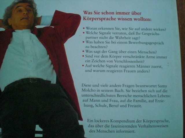 Libri: Alles über Körpersprache - Samy Molcho – Usato da Adliswil venduto da jauense 1