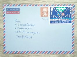 TR70 Enveloppe + Timbre England 1994
