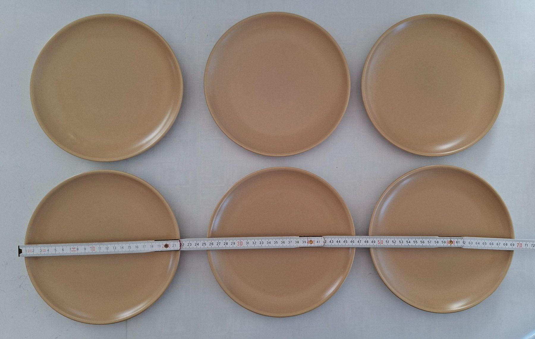 Rössler Piatti: 6 Teller Beige Rössler ? Teller Geschirr Set Vintage Look – Usato da Opfikon venduto da Diversamente 3
