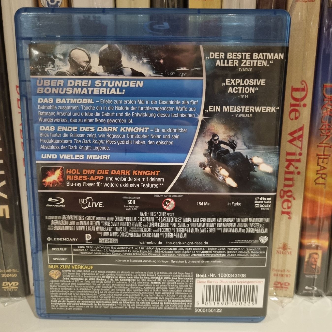 Tutti i DVDs: The Dark Knight Rises - Blueray – Usato da Bremgarten AG venduto da Mediensammler24 1