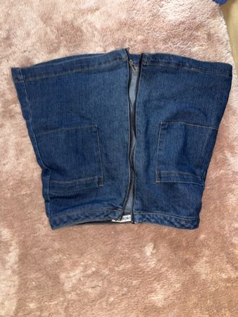 Jeansrock mit Reissverschluss, Grösse S - neuwertig! (52)