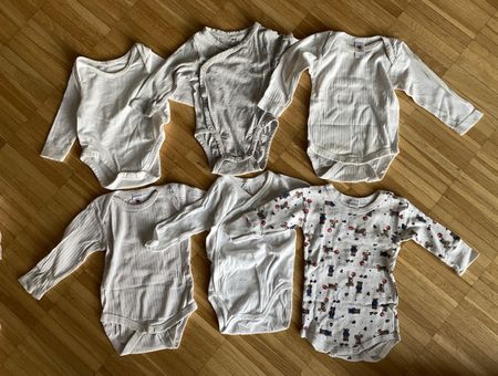 6 Baby Bodys Langarm  Grösse 62