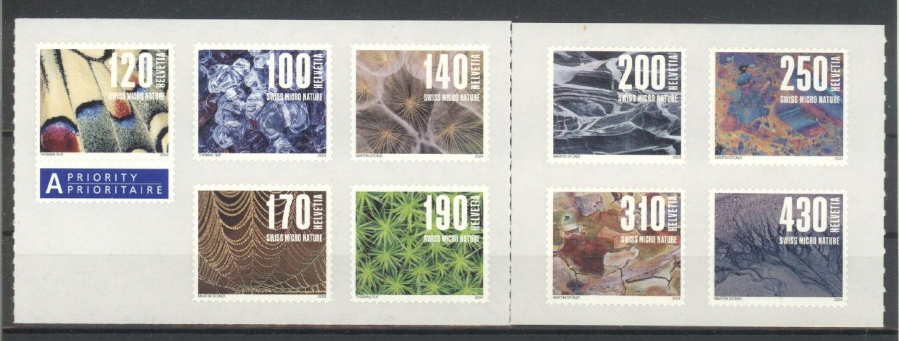 Tutti i francobolli: 2024, Dauermarken Naturmuster, FW 19.10 ** – Usato da Willisau venduto da Vollstempel