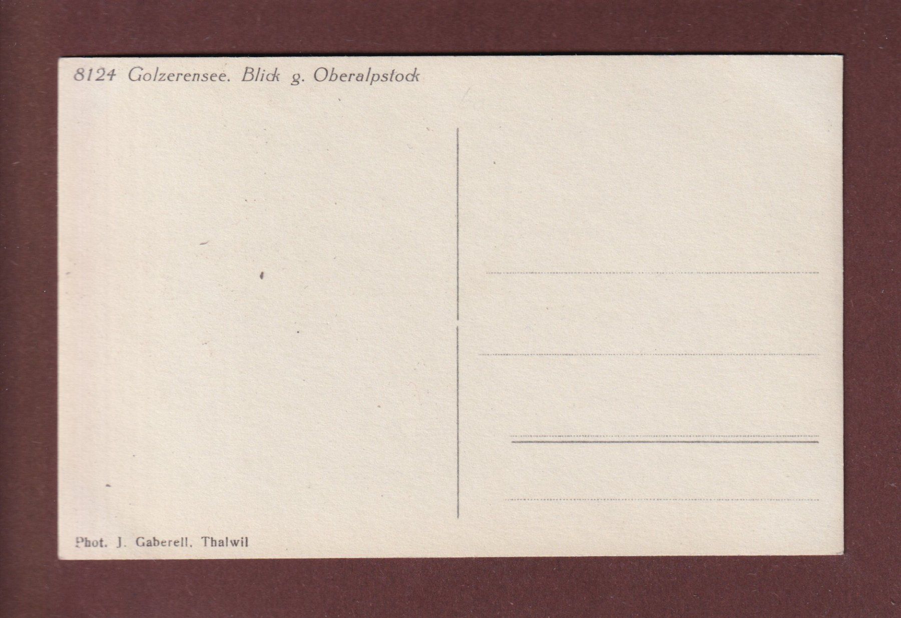 Cartoline postali: GOLZERNSEE - Oberalpstock – Usato da Pully venduto da nicecards 1