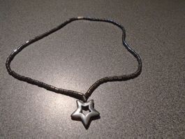 Kette antrazit, Anhänger Stern