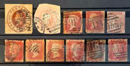 Grossbritannien Klassik Queen Victoria Penny Red 11Stk GEST