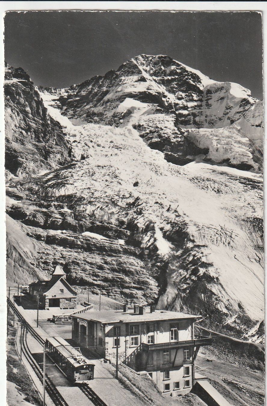 Cartoline postali: Jungfraubahn. Station Eigergletscher – Usato da Lumbrein venduto da made02