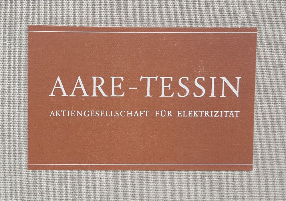 Von Olten-Aarburg zu Aare-Tessin: 50 Jahre Elektrizität,189 | Kaufen ...