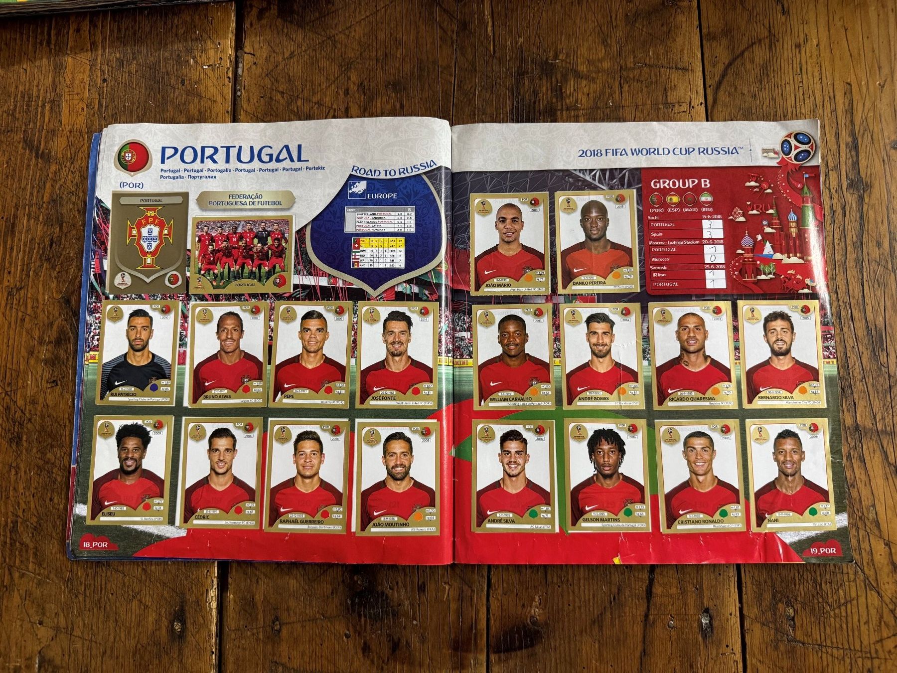Panini Album: Album Panini WM 2018 - Komplett – Usato da Chiggiogna venduto da TheLegend88 2