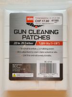 Gun Cleaning Patches .22 to .25 Cal. (Waffenreinigung)