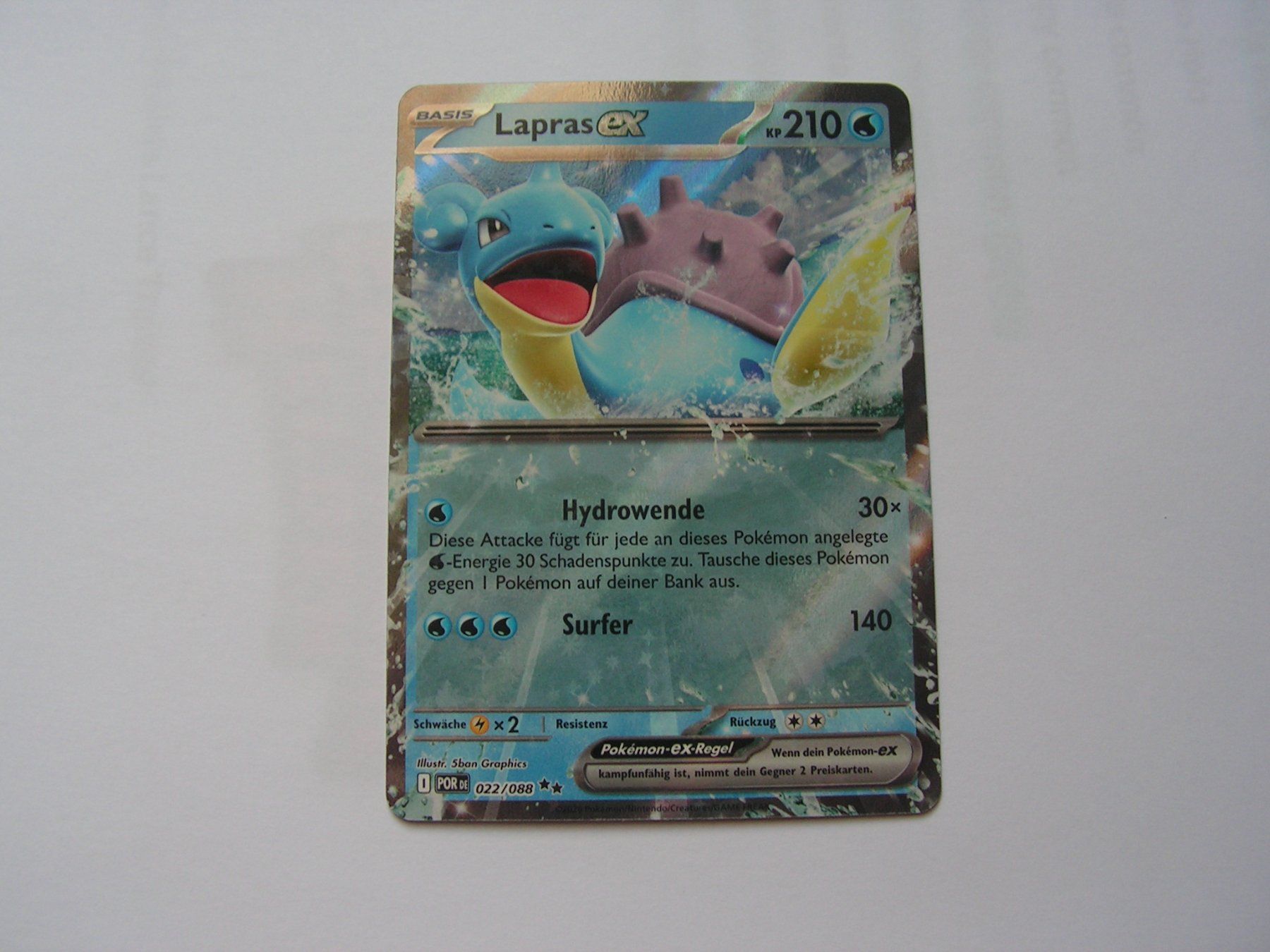 Pokémon Sammelbilder & Trading cards: Lapras EX 022/088 Optimale Ordnung – Neu (gemäss Beschreibung) aus Aesch BL von Hansboeni