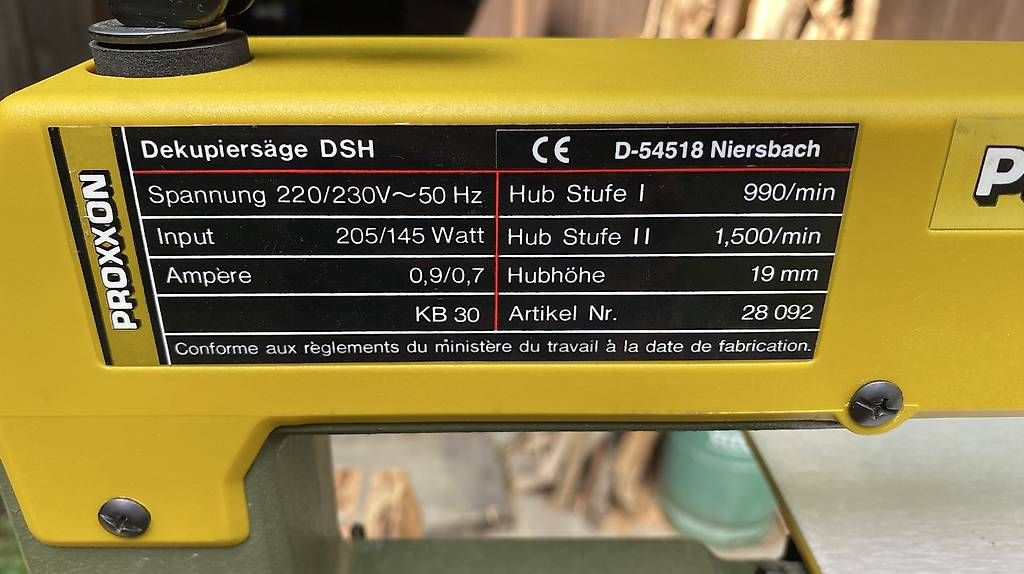 Seghe: Proxxon Dekupersäge DSH – Usato da Rheineck venduto da BeHa 3
