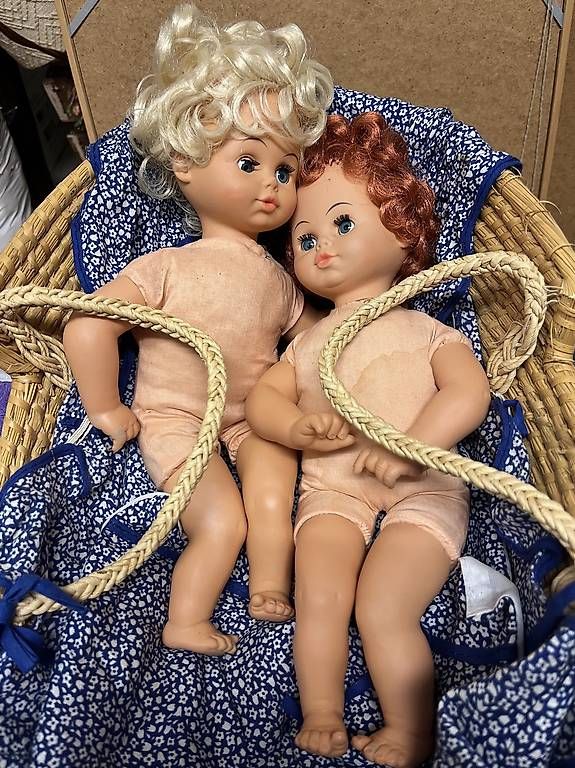 Bambole: alte Babys mit Korb – Usato da Volketswil venduto da asc_yp5h 1