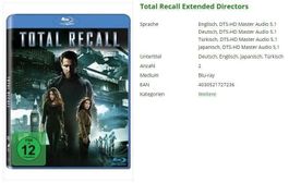 Total Recall Extended Directors (Bluray)