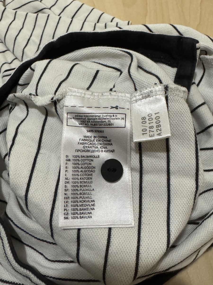 Adidas Magliette Polo: Polo Adidas rayé blanc et noir – Usato da Villeret venduto da bys_k95b 3