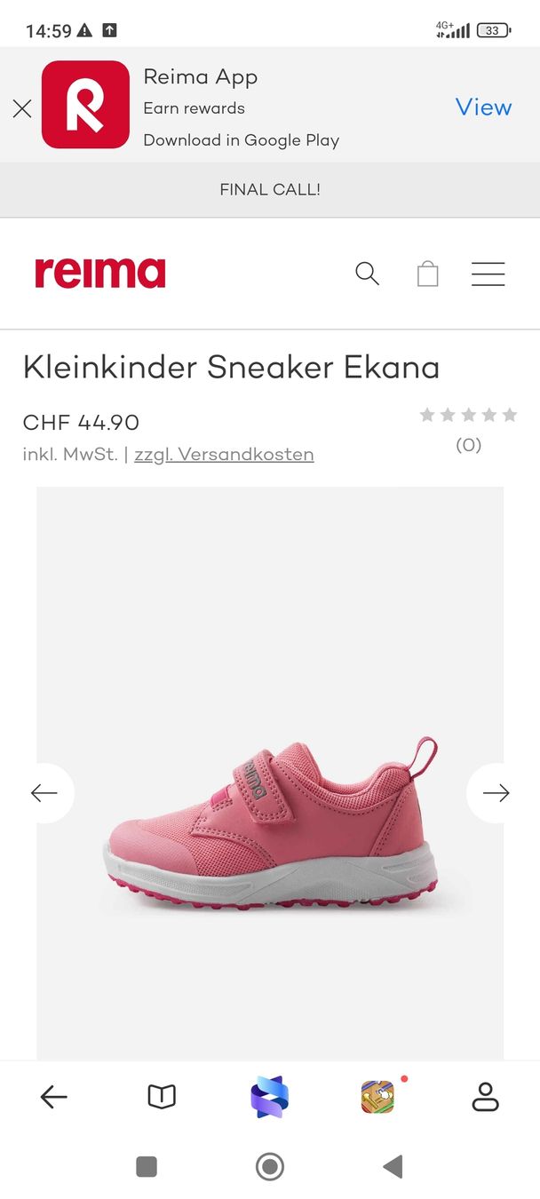 Reima Schuhe für Mädchen: Reima Sneaker Ekana Gr. 24, rosa, Mädchen – Gebraucht aus Wangs von Gabrill 4